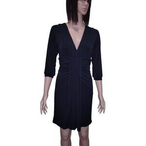 Rachael G. Black Summer Dress with 3/4 Sleeves, Size M and L